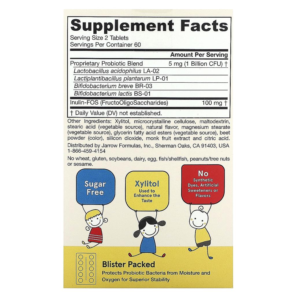 Yum-Yum Dophilus, Raspberry Flavor, 1 Billion CFU, Chewable 120 Tablets