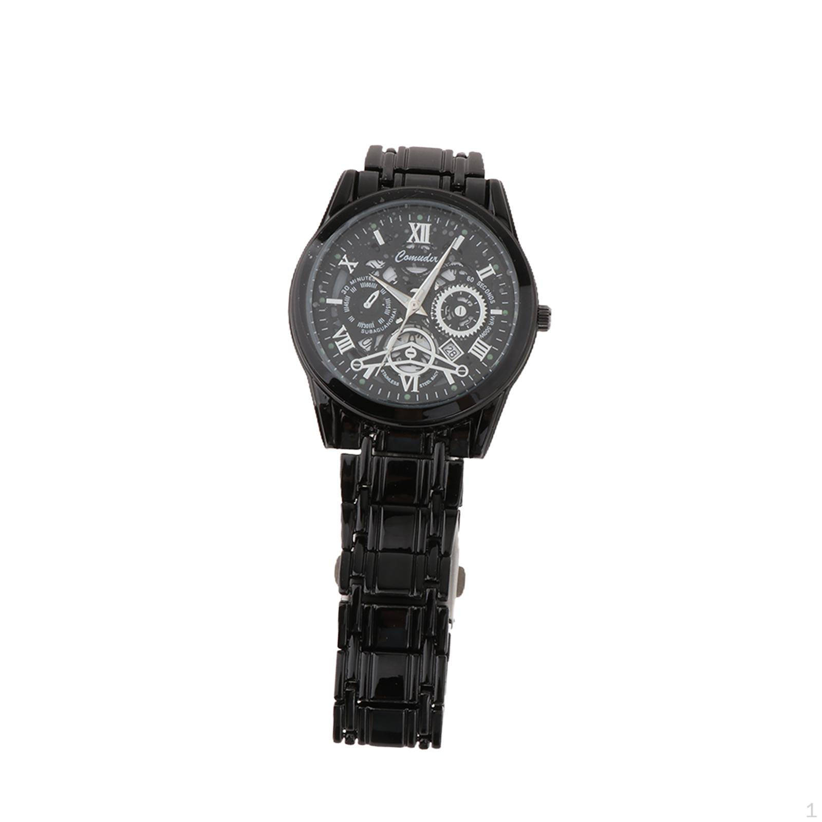 

Analog Wristwatch for Men with 40mm Dial and Alloy Case Celebrations чорний