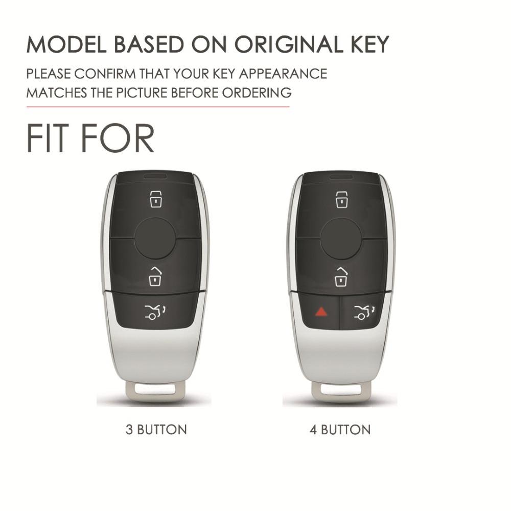 Genuine Leather Key Cover for Mercedes Benz Car Keys Premium Protection and Stylish Design
