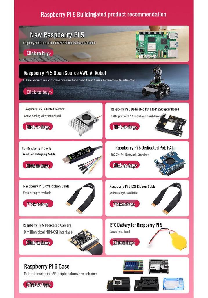 Raspberry Pi 5 PoE Ethernet Expansion Board with Type F Cooling Fan, 802.3af/at Standard