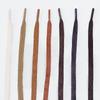Flat Waxed Cotton Shoelace Waterproof Leather Shoe Laces for Boots Sneakers Casual Shoes Width 0.6cm Multiple Lengths and Colors