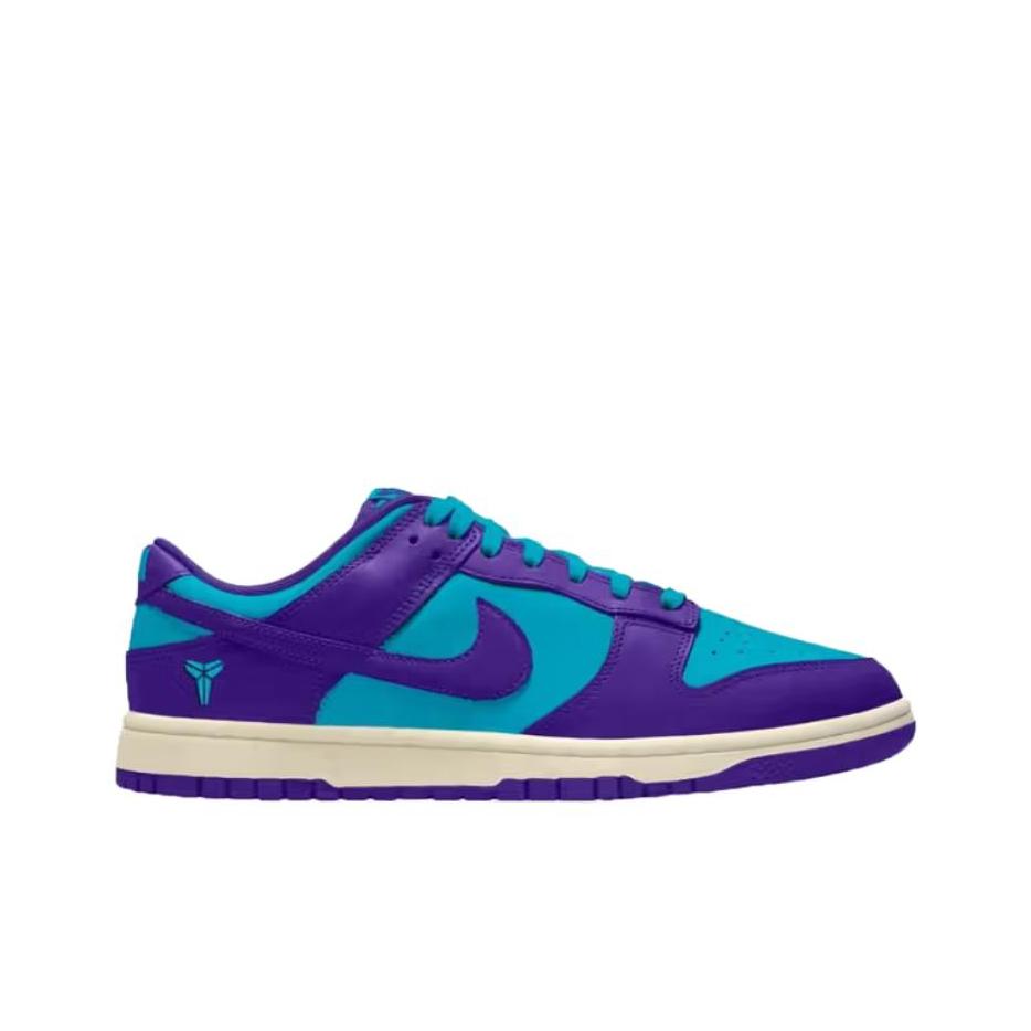 Kobe Bryant x Nike Dunk Low Protro Draft Day Sneakers Unisex Viola Fierce-Purple Blue-Lagoon IM0586-500