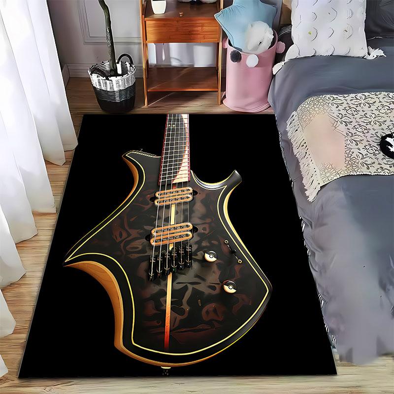 Stylish Electric Guitar Design suitable as a non-slip mat for the living room or bedroom sofa