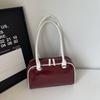 New Ladies Pillow Shaped Fashion Single Shoulder Bag Semi-Circle Bright Surface Casual Women's Bag