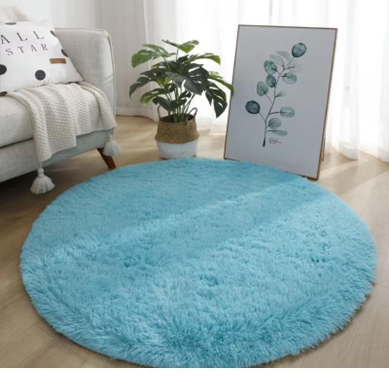 Super Soft Plush Round Rug Mat Fluffy White Carpets For Living Room Home Decor Bedroom Kid Room Decoration Salon Thick Pile Rug