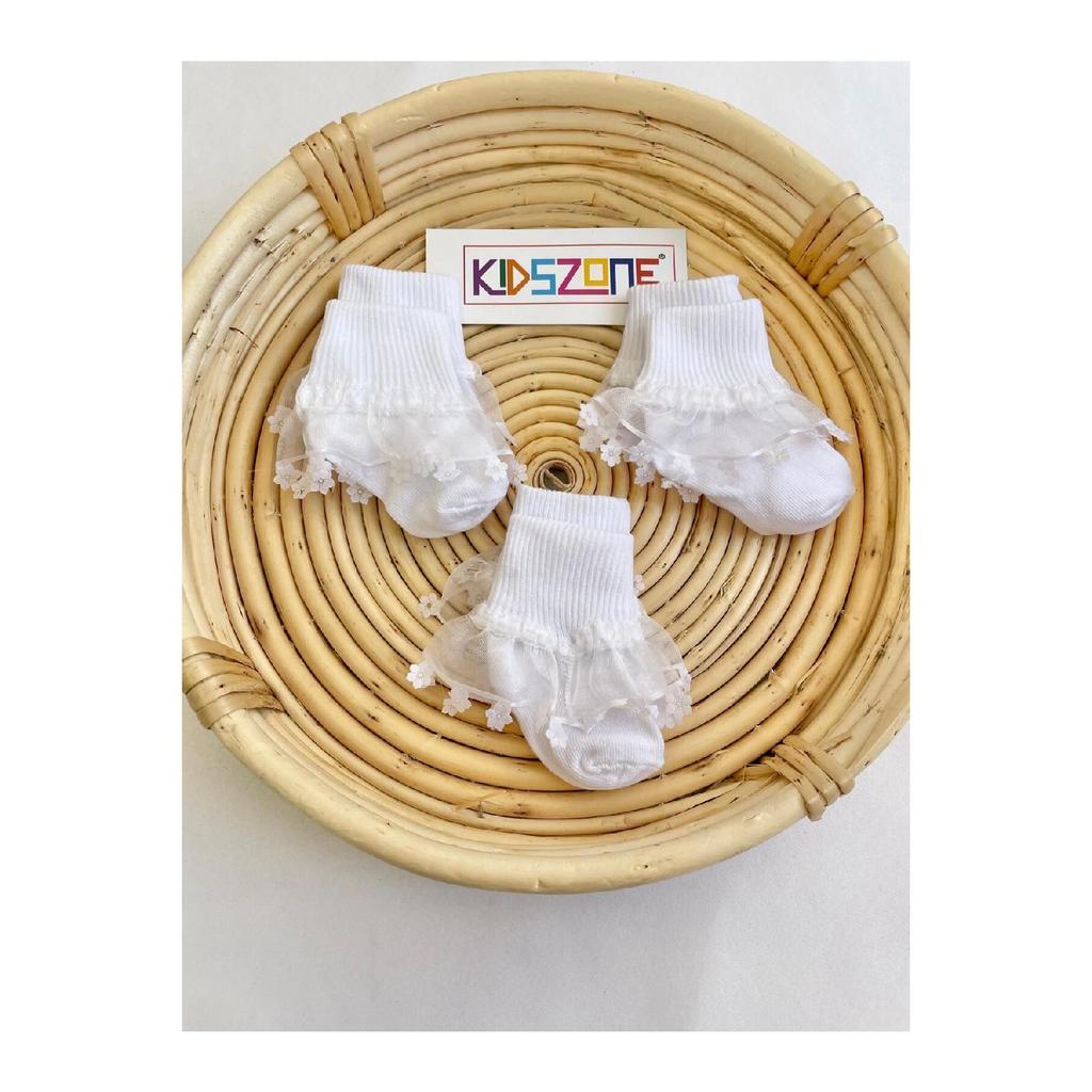 Șosete pentru nou-născut Pachet de 3 șosete pentru nou-născut 100% bumbac