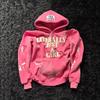 Unisex Y2K Hip Hop 3D Print Letter Hoodie - Loose Fit Streetwear with Zipper