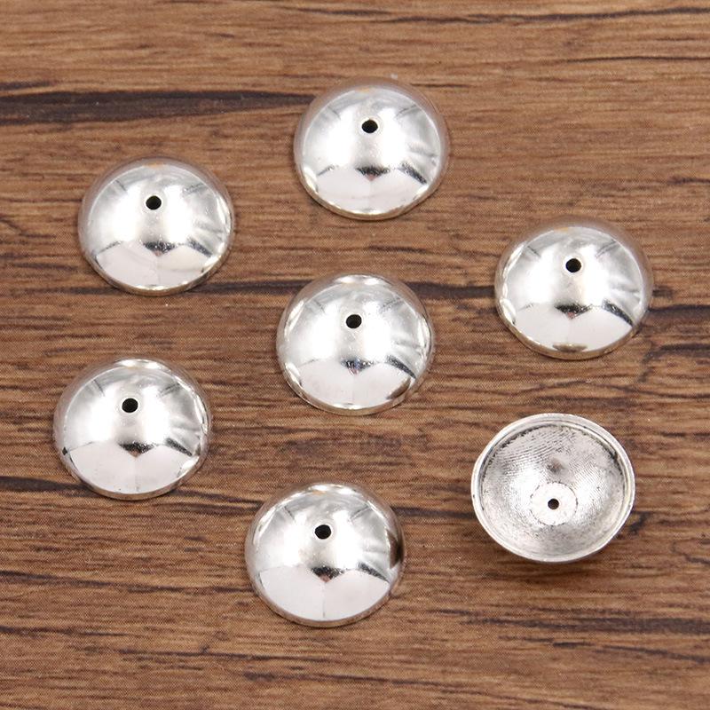 Antique Silver Flower Spacer Beads: Multi-Style, Hollow Design for DIY Bracelets & Necklaces