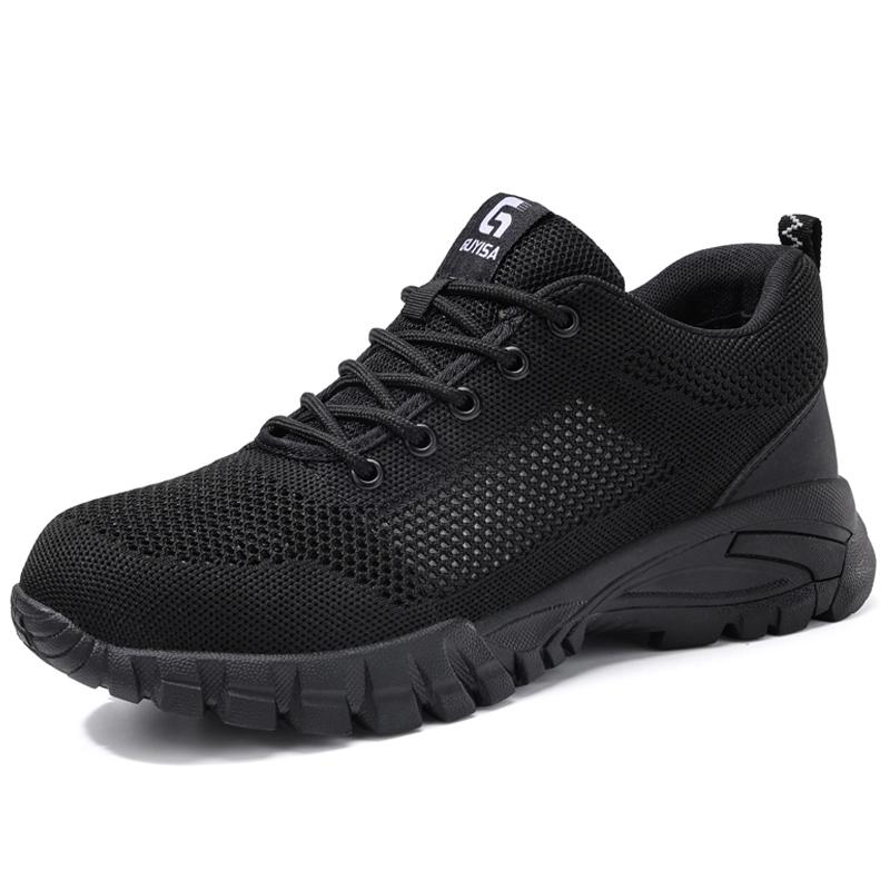 

высококачественная Рабочая обувь Безопасность Защита от ударов и проколов Неразрушимая обувь Рабочие ботинки Обувь со стальным подноском Безопасность Мужские ботинки 38