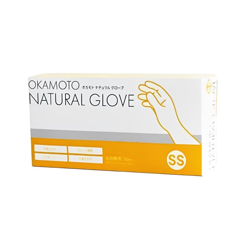 Okamoto Natural Gloves, 50 Count, SS