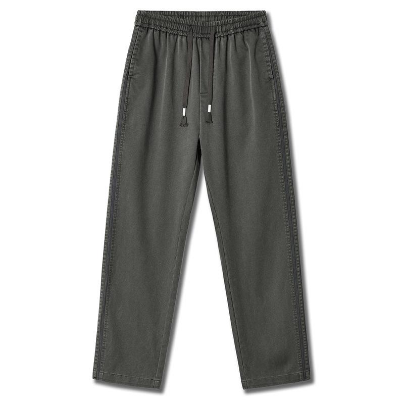 

Мужские спортивные брюки широкого кроя с драпировкой на весну/лето 2024 – повседневные спортивные брюки прямого кроя для модного американского уличного образа 2XL