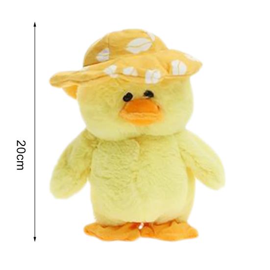 Talking Singing Duck Plush Toy Repeats What You Say Creative Interactive Toy Electric Toy Walking Speaking Duckling Plush Doll Children Gift