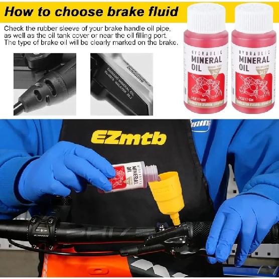 Bicycle Brake Fluid Mineral Oil System Fluid Cycling Mountain Bikes for Bike Accessorie Oil Injector Hydraulic Disc Brake Oil