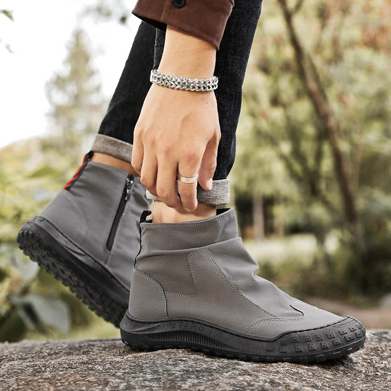 Classic Men's High Top Boots Ankle Boots, Anti Slip Soles Outdoor Work Shoes for Spring and Summer, Chelsea Boots Designer Shoes