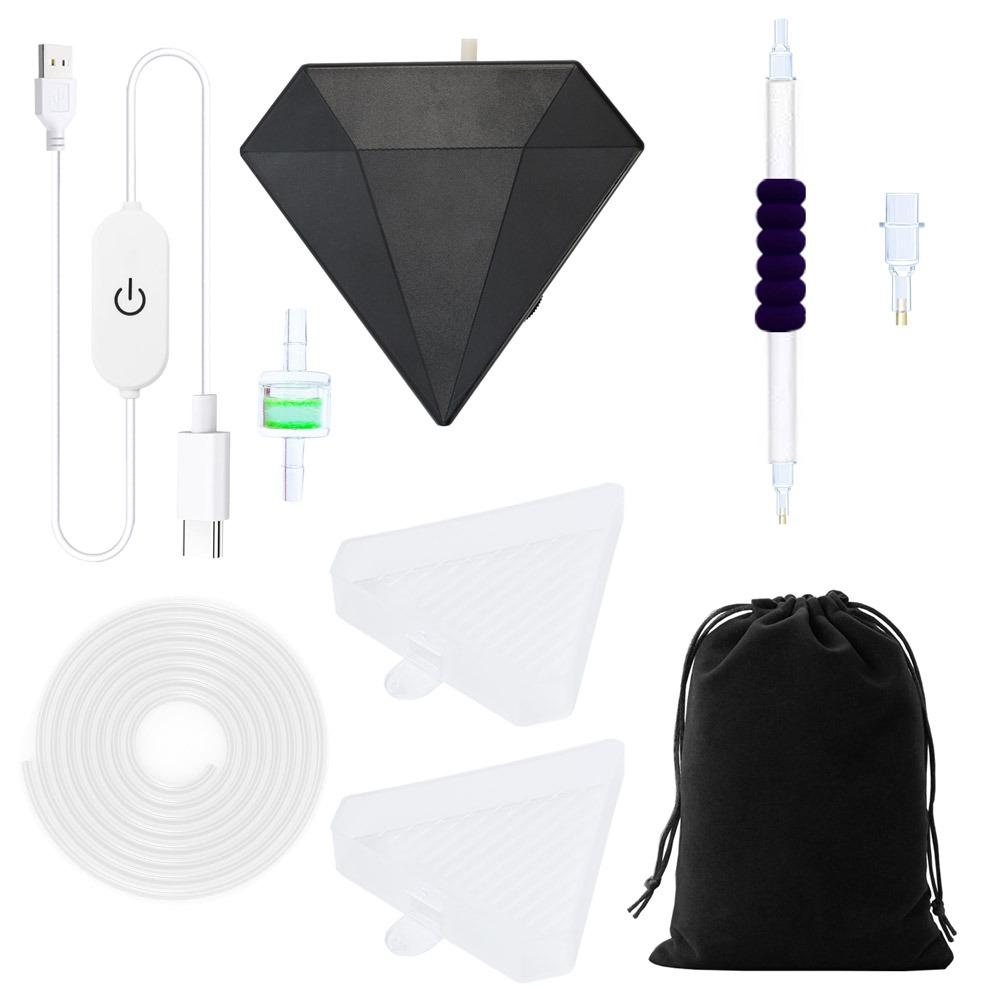 DIY Craft Vacuum Diamond Painting Pen Kits USB Powered with Storage Bag Suction Device Point Drill Tool Beading Plates