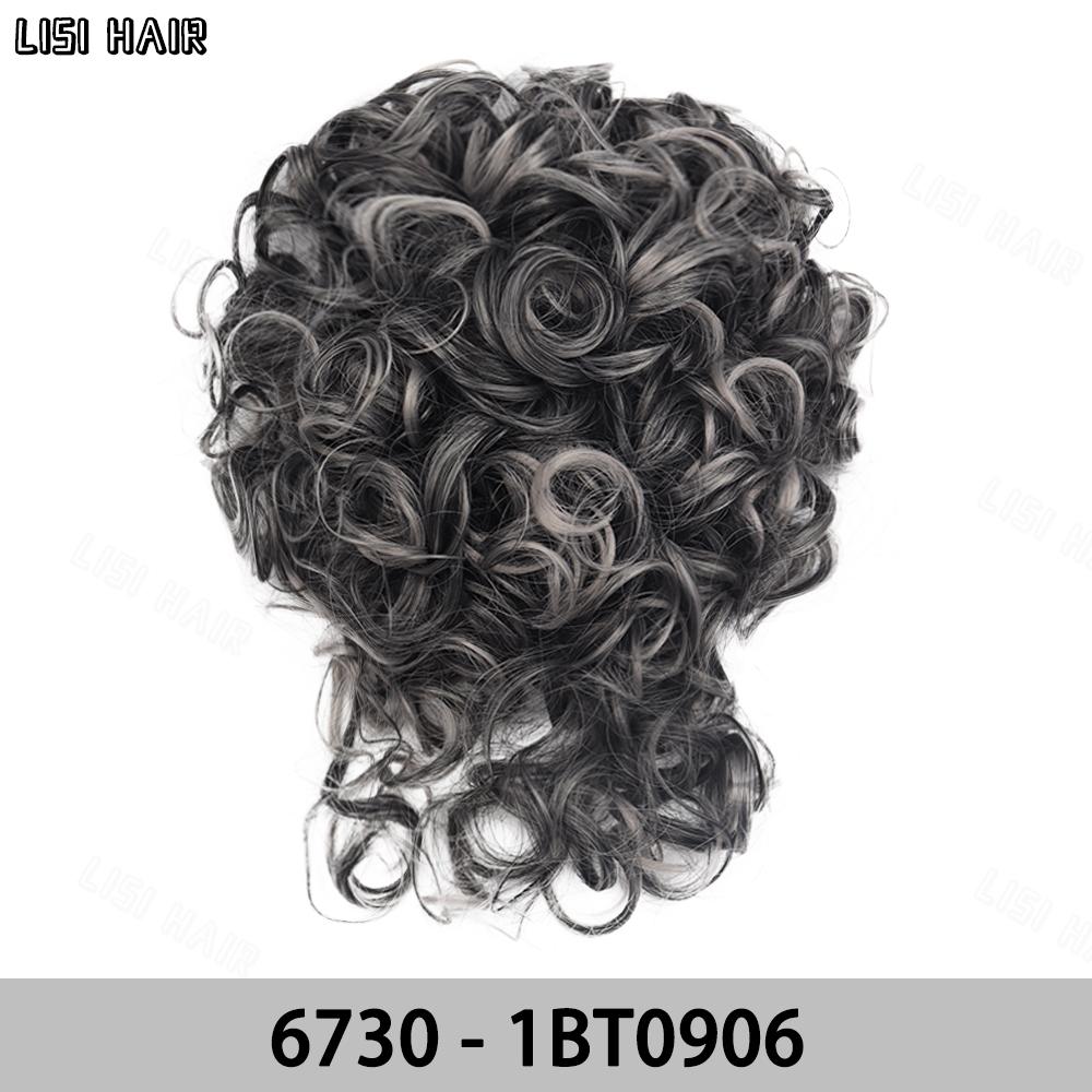 MISS WIG Synthetic Messy Bun Short Curly Ponytail Extension Elastic Drawstring Loose Hair Bun Hair Pieces For Women