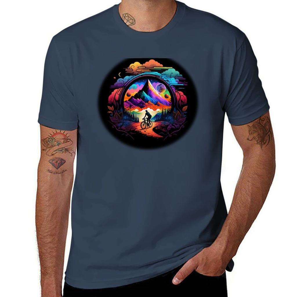 Bicycle Day 1943 Colorful Psychedelic Art Tshirt Soft Antishrink Cotton Tee Tshirt