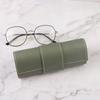 Leather Handmade Eyeglass Case Myopia Glasses Case/sunglasses Neutral Anti Pressure Glasses Case