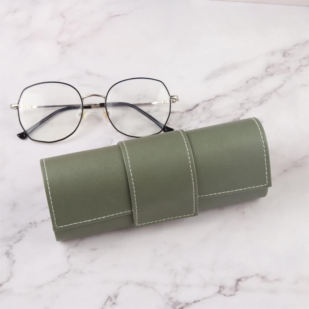 Leather Handmade Eyeglass Case Myopia Glasses Case/sunglasses Neutral Anti Pressure Glasses Case