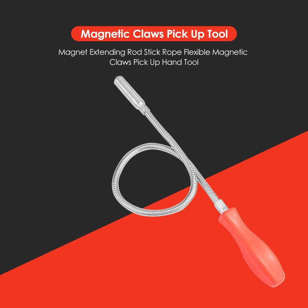 Magnet Pick-Up Sweeper Bendable Retriever Stick Magnetic Grabber Reacher Tools for Hard-to-Reach Car Keys Bolts Nuts Screws