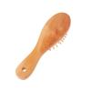Wide Tooth Mini Portable Bamboo Wood Hair Brush Styling Anti-Static Airbag Cushion Comb with Custom Logo Detangling Brush