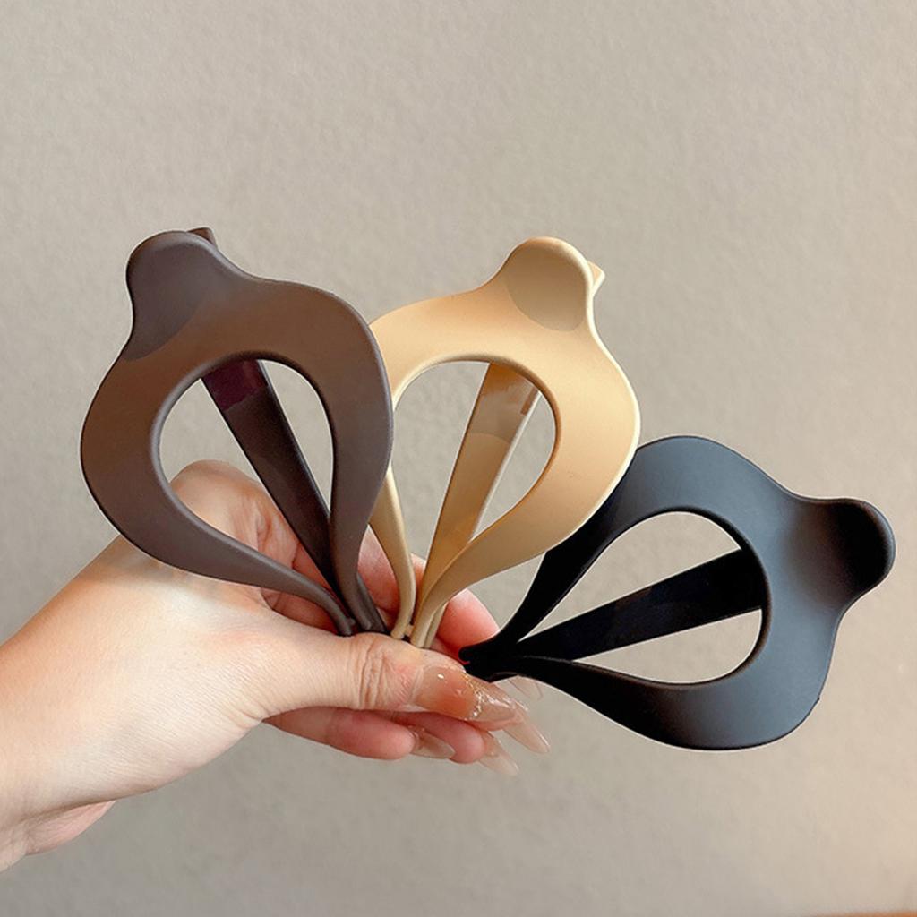 Trendy Matted Duckbill Hair Clip For Women 13cm Large Lazy Style Hair Claw Summer Outdoor Pan Hair Sharkgripper Hair Accessories
