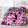 Cheerleader Home Blanket Customize Your Names Comfortable Soft Lightweight Multipurpose Blanket For Picnics Sofas Offices Beds Living Rooms Perfect