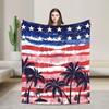 4th of July USA Blankets Quality Super Soft Bedding Throws Winter Decorative Living Room Comfortable Bedspread