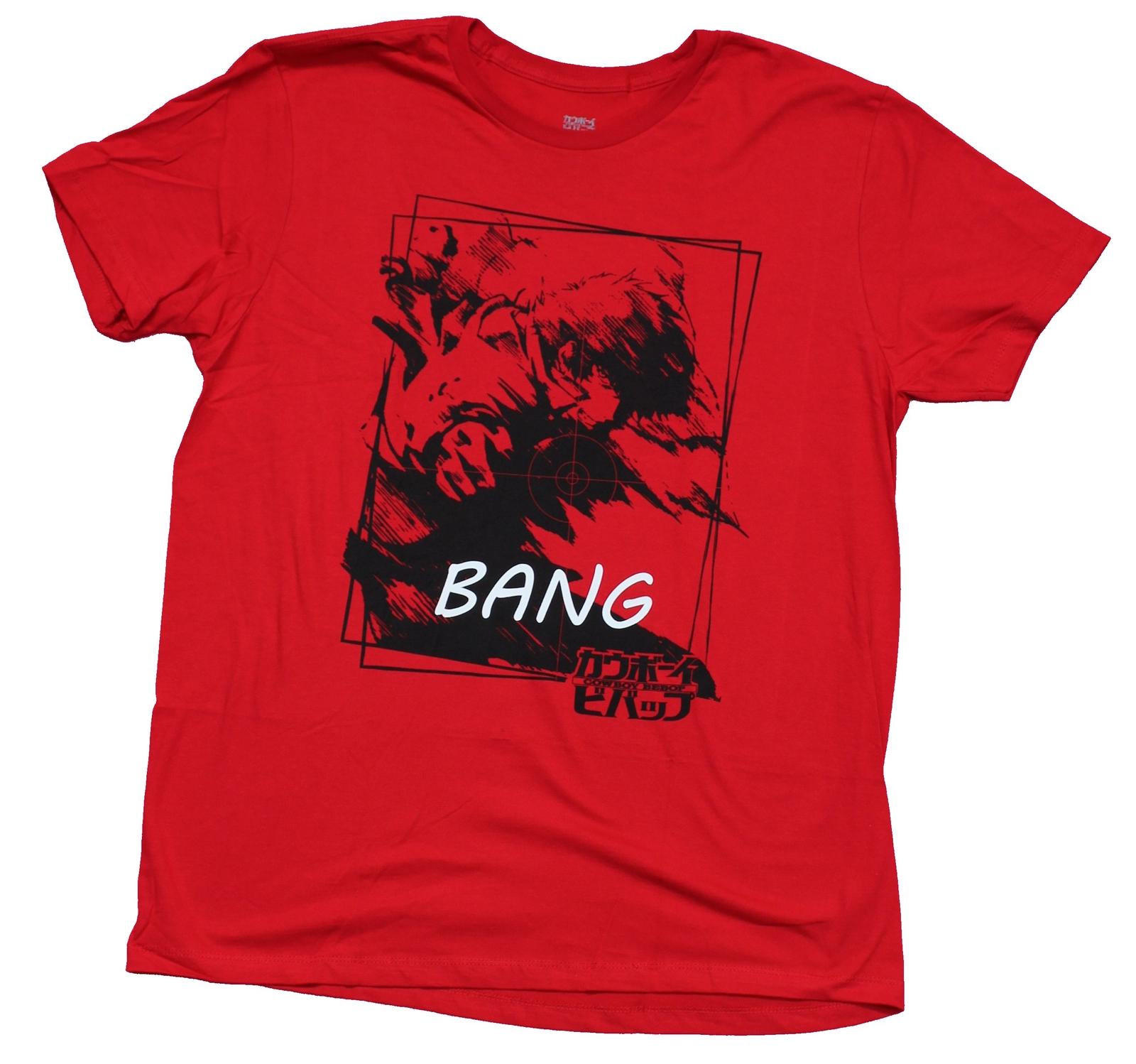 Cowboy Bebop Adult New T-Shirt - Spike Bang Sketch Box XL