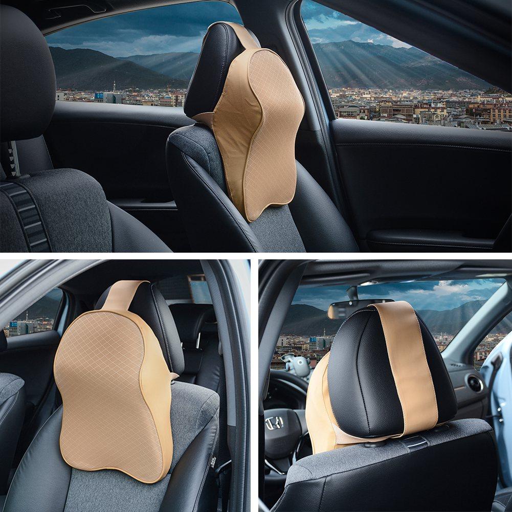 Headrest Car Pillows Driver Seat Neck and Head Rest Vehicle Head Pillow Comfort Headrest Cushion for Chair  Memory Foam Support