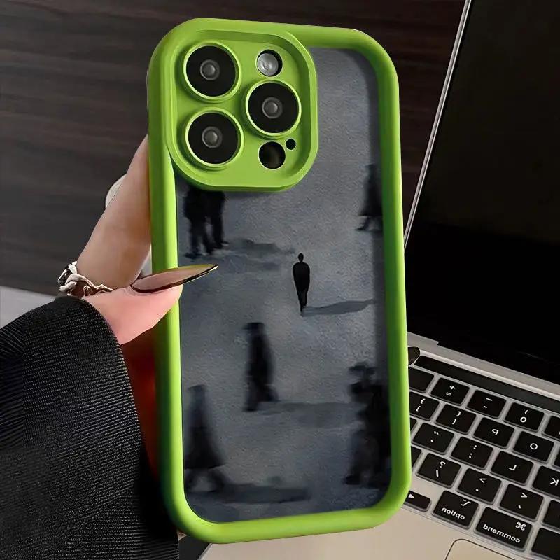 Matte Phone Case For iPhone 13 14 15 Pro Max 11 12 Pro X XS Max XR 7 8 Plus SE2 Art Painting Shockproof Silicone Soft Cover