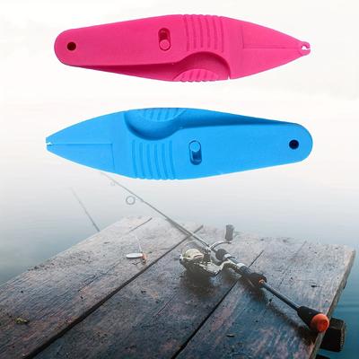 2 Pieces Earthworm Holder Knife Mini Red Worm Holder Earthworm Tool 11.5cm 17g Plastic Clip