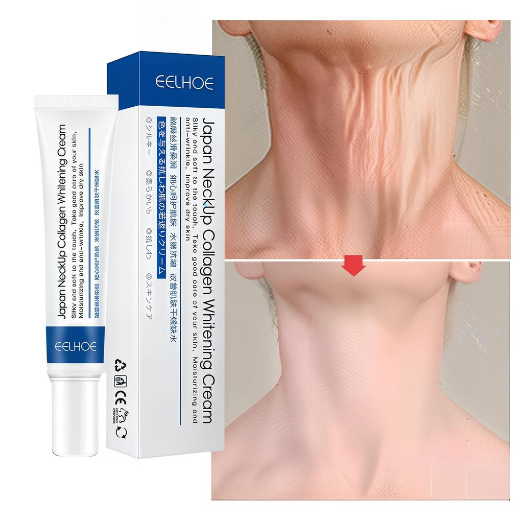Lotion de soin raffermissante et blanchissante pour le visage, crème pour le cou au collagène hydrolysé, crème hydratante et rajeunissante pour le cou