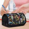 Large Capacity Flip-Top Pencil Case Suitable for School, College, Office - Graffiti Style Aesthetic Pencil Box & Makeup Organizer, Flip-Top Lid, Penci