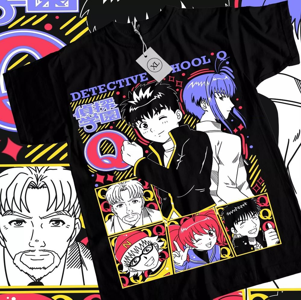 

Detective School Q Funny Mom Girl Anime Kawaii Waifu Shirt Tee Black Unisex T-Shirt XXXL