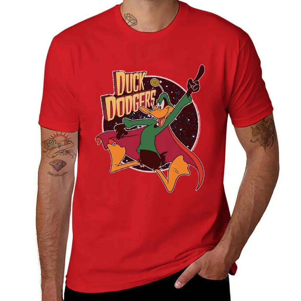 anime cute tops blank t shirts t-shirt Duck Dodgers T-Shirt clothing harajuku graphic t shirts oversized