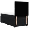 Box Spring Bed with Mattress Black 90 x 190 cm Velvet