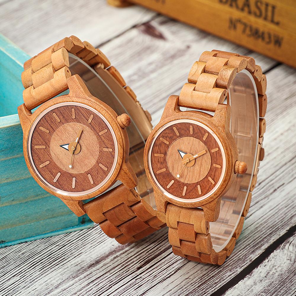 Fashion Men's Wooden Watch Multi-functional Quartz Movement Elegant Blend of Nature and Technology for Women Watch