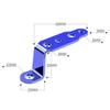 1-3PC Motorcycle LED Headlight Bracket Rearview Mirror Lamp Spotlight Extension Holder Clamp Motorbike Scooter Accessories