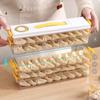 Dumplings Box Saver Containers for Refrigerator Stackable Freezer Fridge Organizer with Timing Kitchen Preservation Box