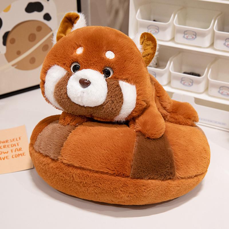 Donut Red Panda Pillow Plush Toy Doll Red Panda Doll Children's Company Soothing Ragdoll