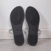 Fashion Rhinestone Decor Women Beach Shoes Women's Solid Color Thong Sandals Elastic Ankle Strap Lightweight Soft Sole Glitter Shoes