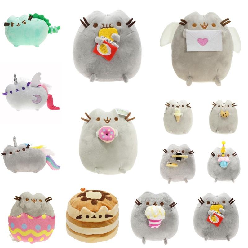 Doughnut Cat Pusheen Cookie Ice Cream Sushi Chips Plush Animals Toys Kids Gifts