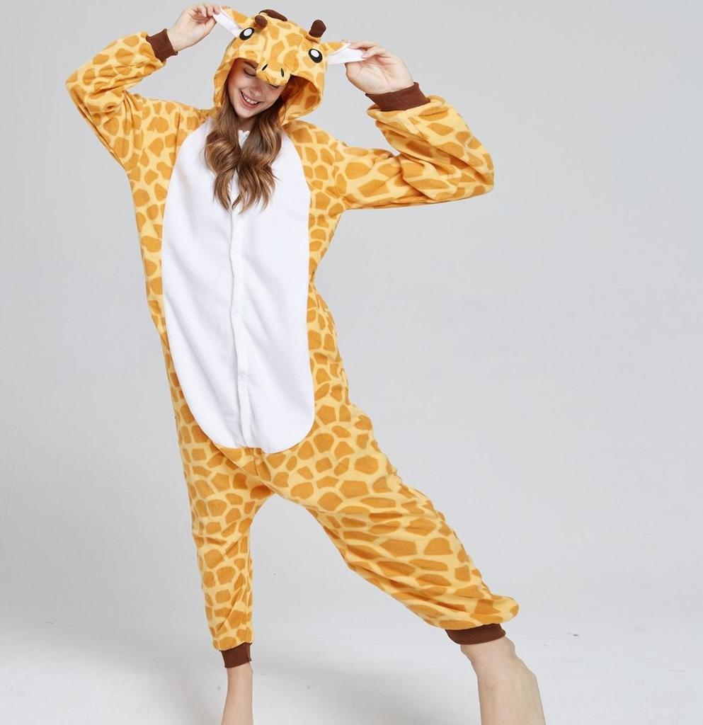 Pink Blue Stitch Animal Cartoon Fleece Onesie Pajamas for Couples - Autumn/Winter Collection
