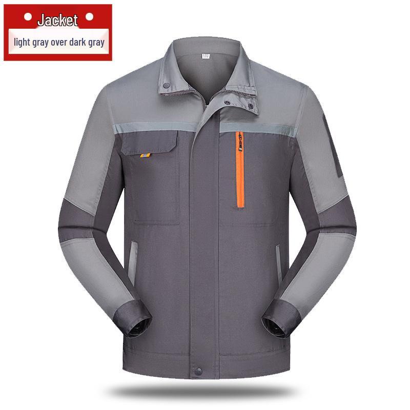 Men's and Women's Durable Workwear Set - Long Sleeve, Wear-resistant, Thickened for Spring/Autumn. Perfect for Welding & Auto Repair.