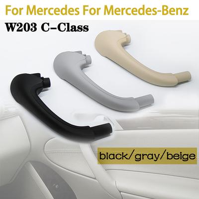 Car Inner Handle Interior Door Panel Pull Trim Cover Gray Beige Black Left Right For Mercedes Benz C Class W203