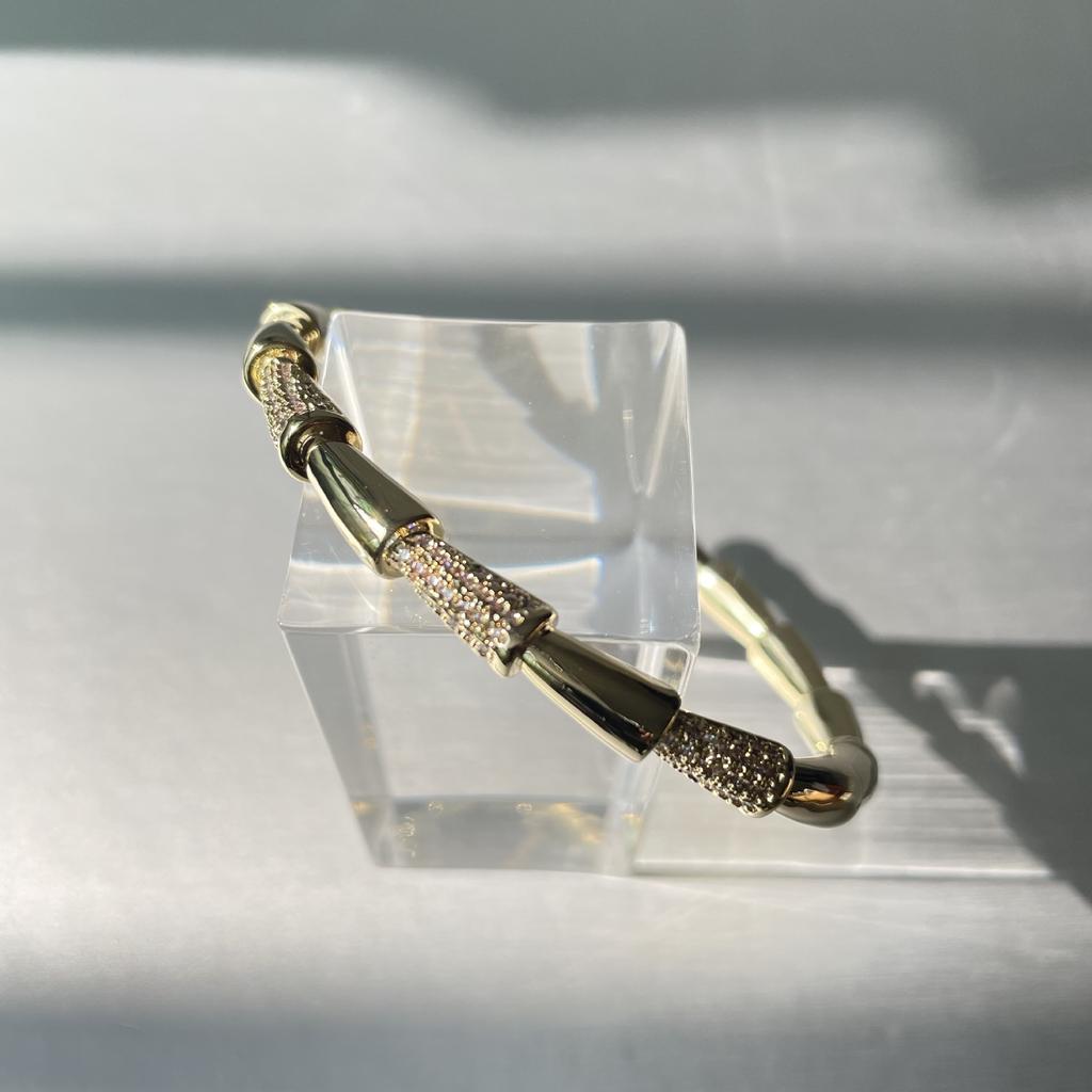 Shi Nan's Heavy Industry Style Fashionable and High-end Jewelry Low-key Luxury Stacking Style Bracelet