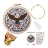 July 4th Embroidery Kit DIY Embroidery Craft Set with Hoop Threads Hand Embroidery Kit for Beginners Adults