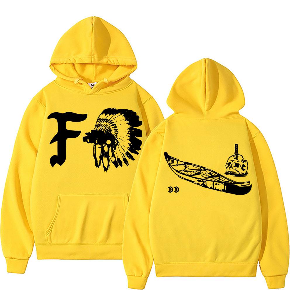 FOG Print Hoodie Forward Observations Group Gbrs Hoodies Unisex Vintage Death Skeleton Tops Forward Observations Group Sweatshirt