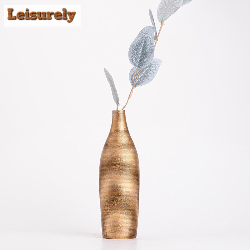 Threaded Needle Mouth  Ceramic Vase For Flowers, Decorative Floral Arrangement Display Flower Insert Creative Little Flower Vase